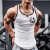 Men's Smiley Print Workout Sleeveless Tank Top